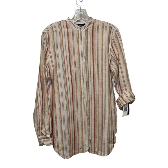 NWT Ralph by Ralph Lauren Woman 100% Linen Top Size S - Picture 1 of 7